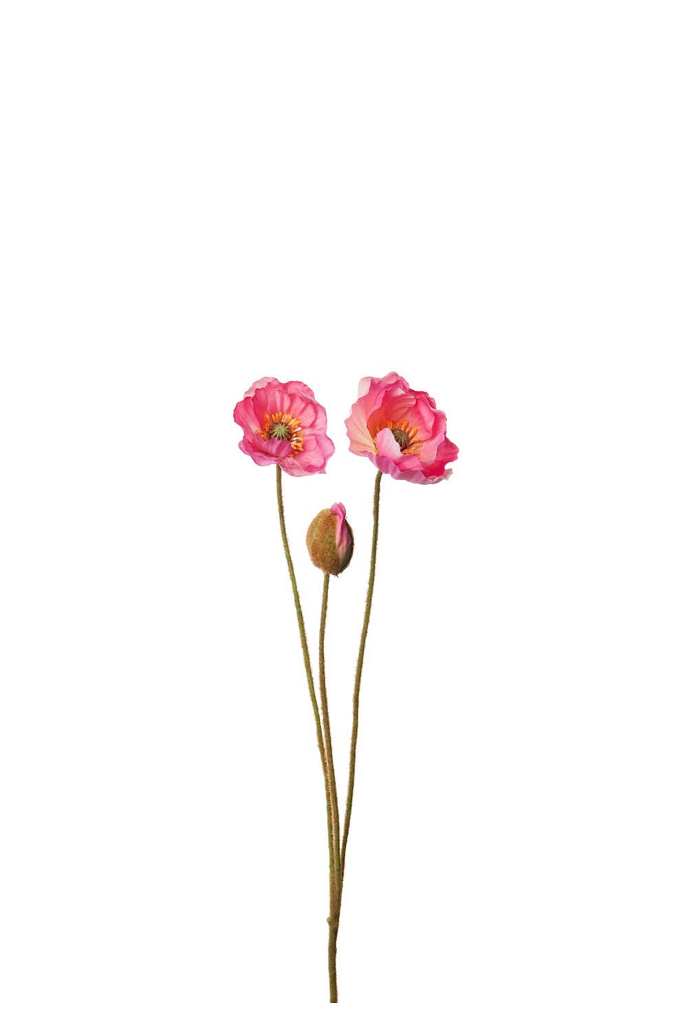 Kunstig rosa Valmue 75 cm