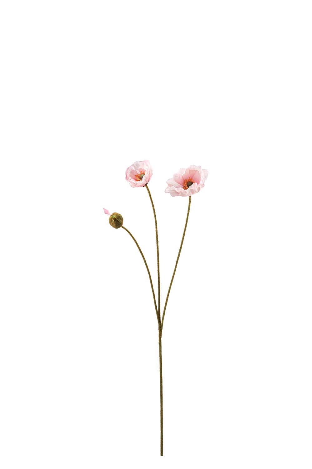 Kunstig rosa Valmue 75 cm