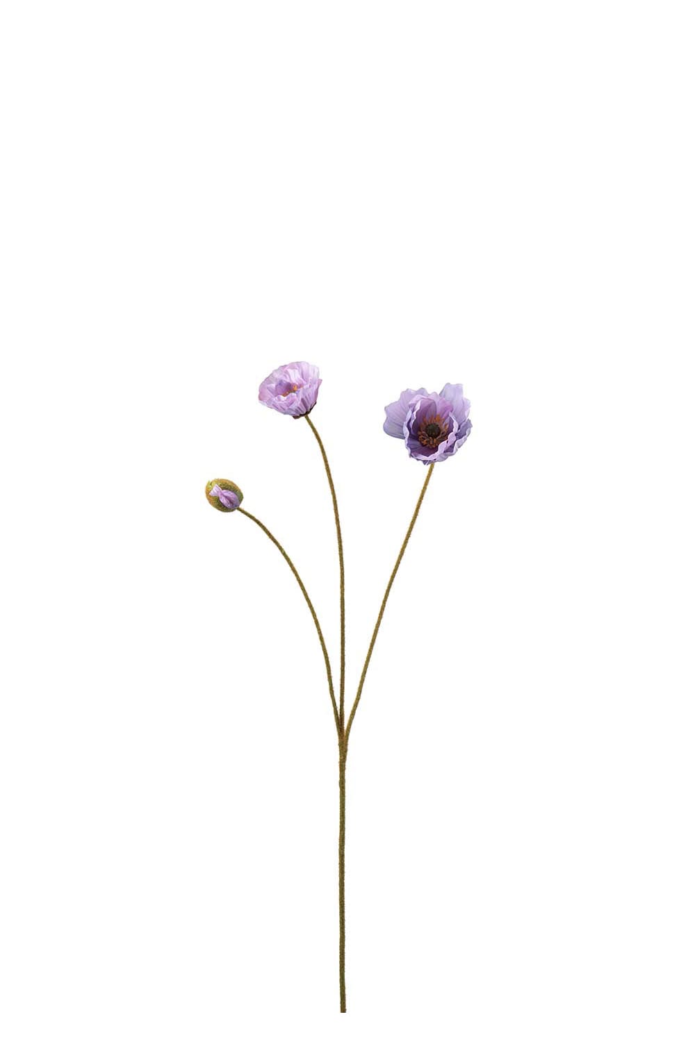 Kunstig lilla Valmue 75 cm