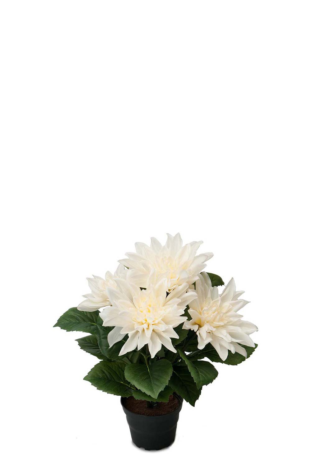 Kunstig hvit Dahlia 30 cm
