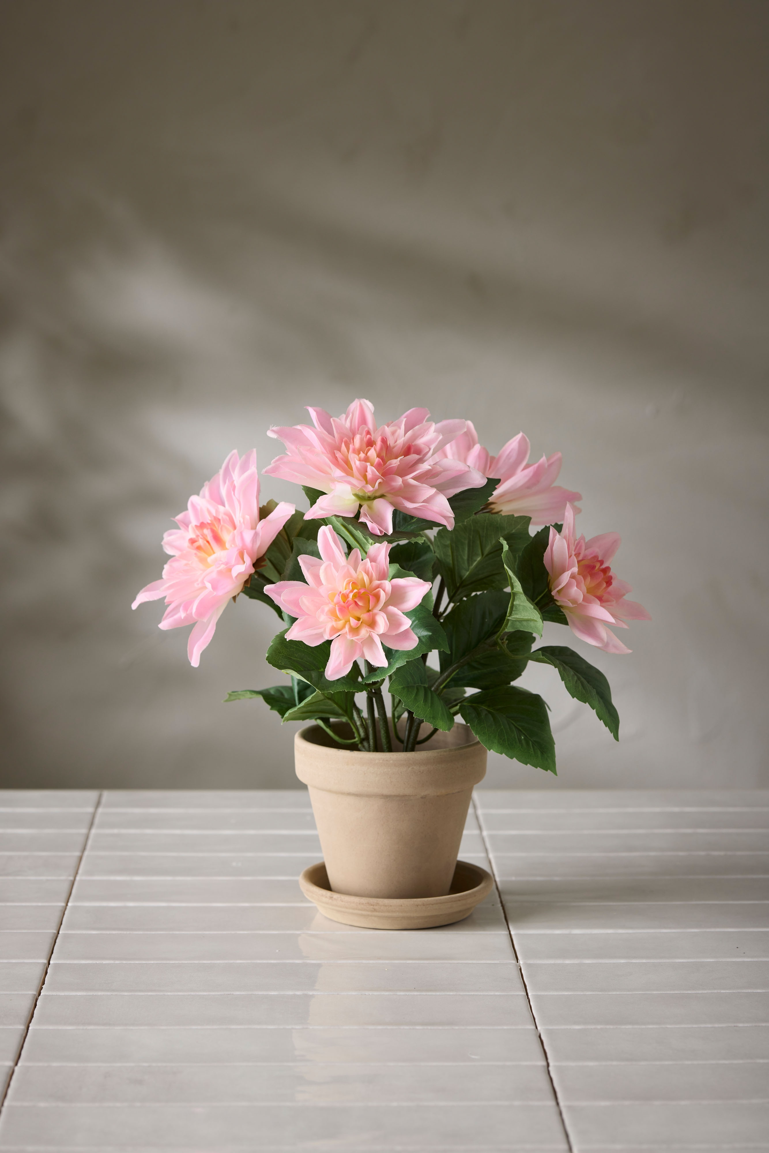 Kunstig rosa Dahlia 30 cm