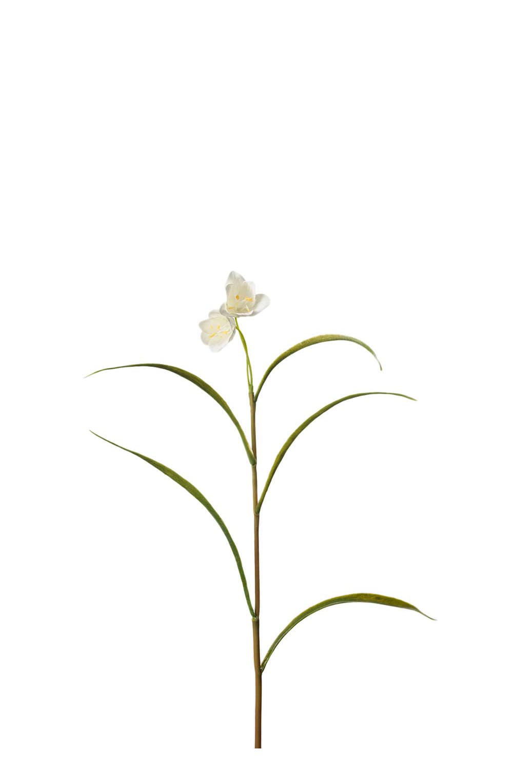Kunstig hvit Fritillaria 30 cm