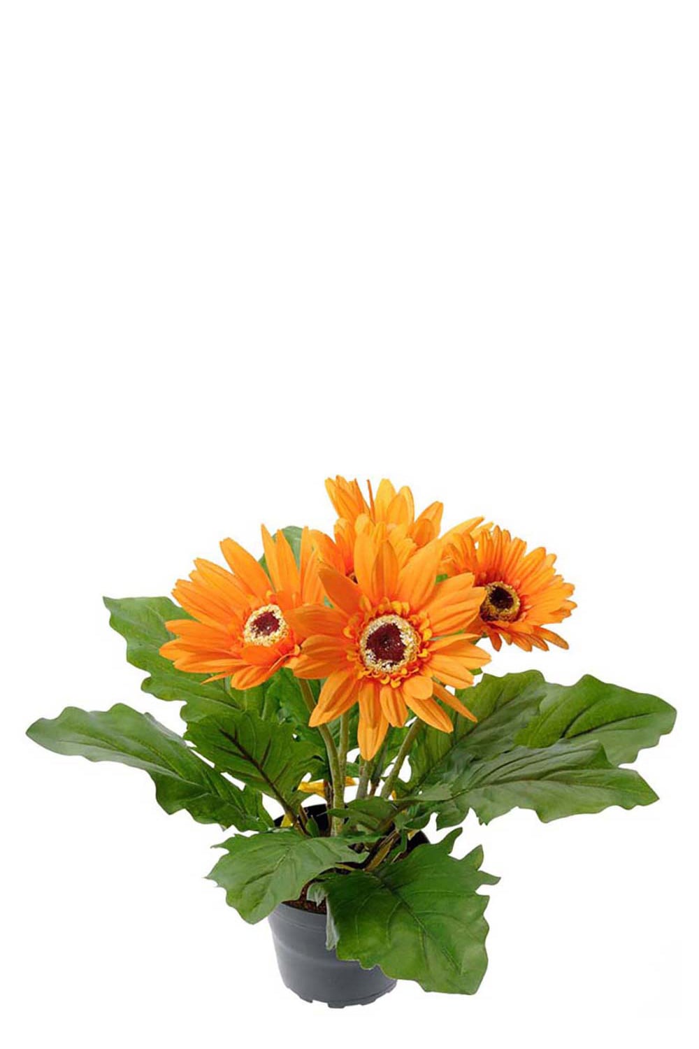 Kunstig oransje Gerbera 30 cm