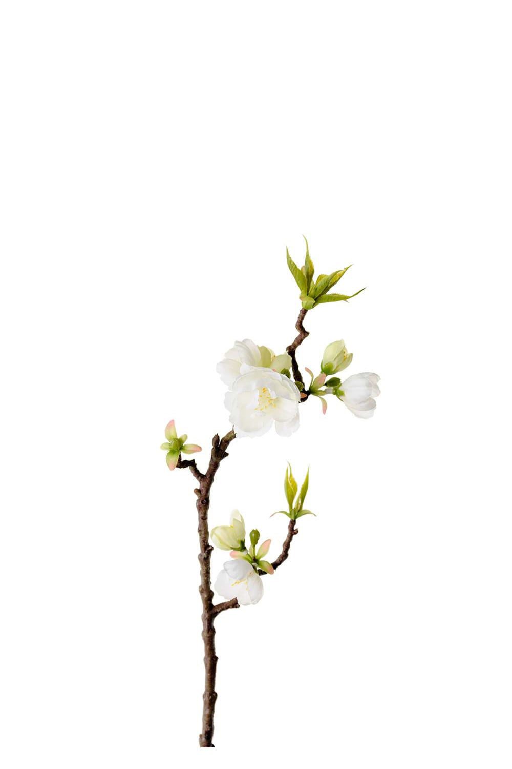 Kunstig hvit Epleblomst 40 cm