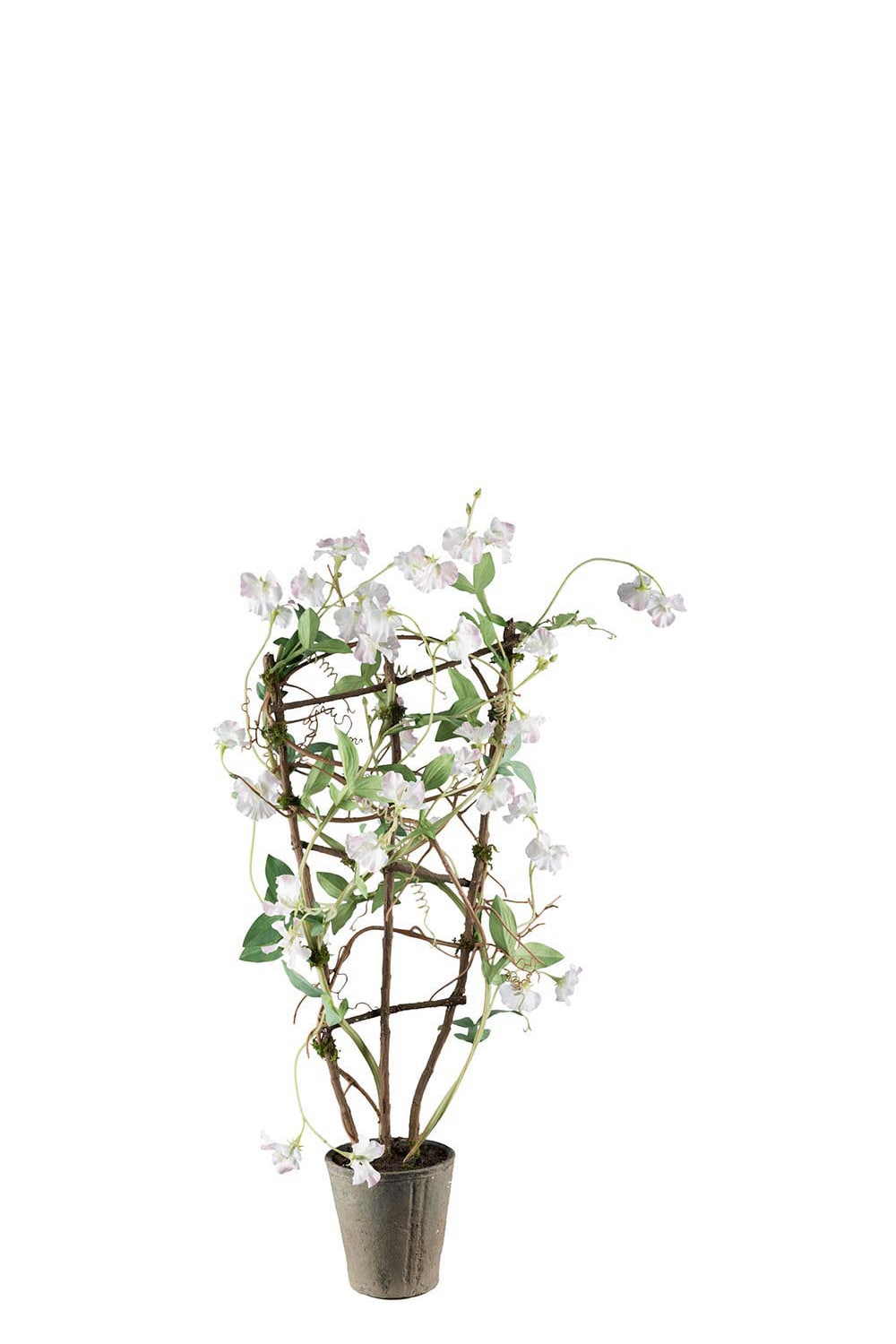 Kunstig hvit blomsterert 90 cm