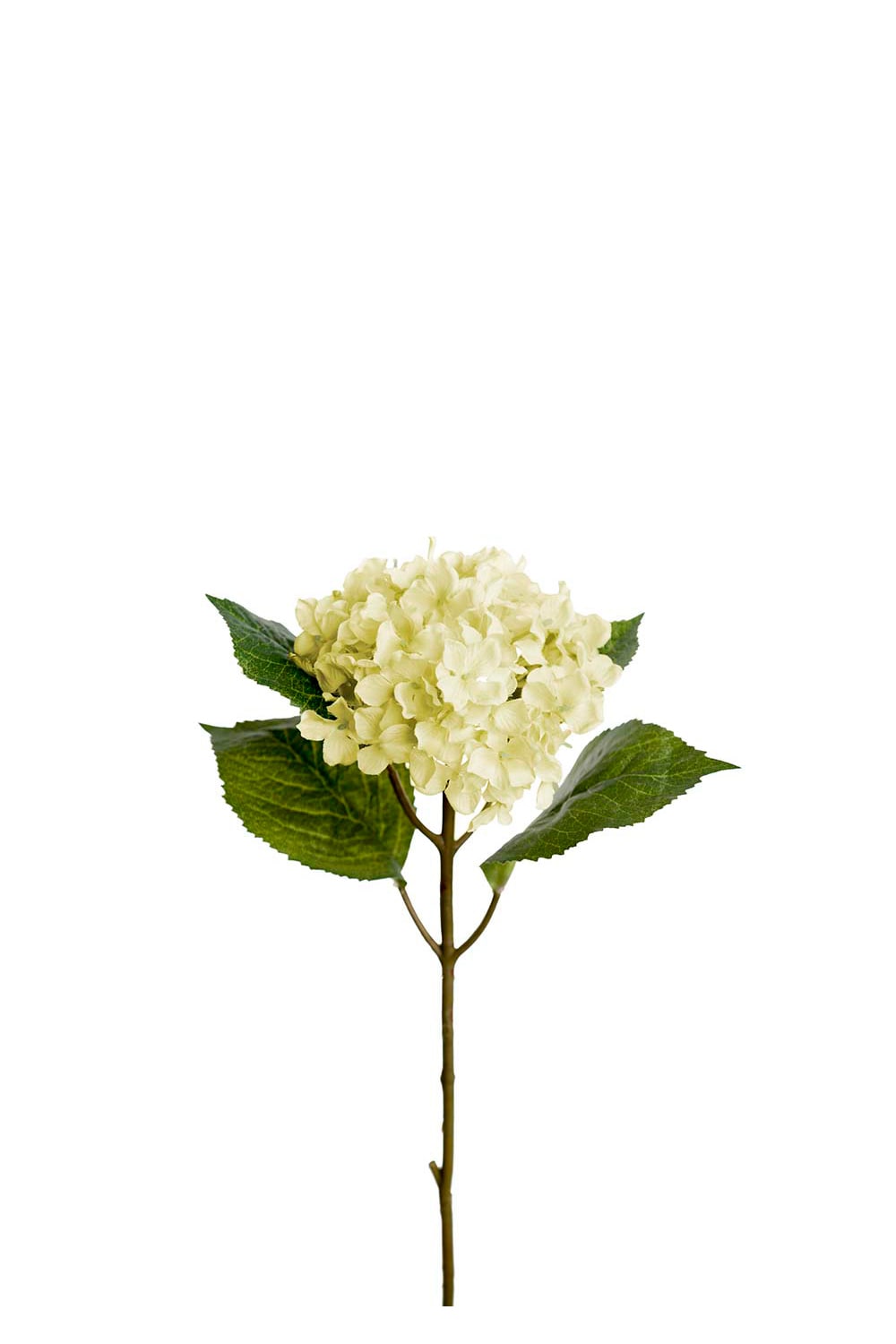 Kunstig hvit Hortensia 40 cm