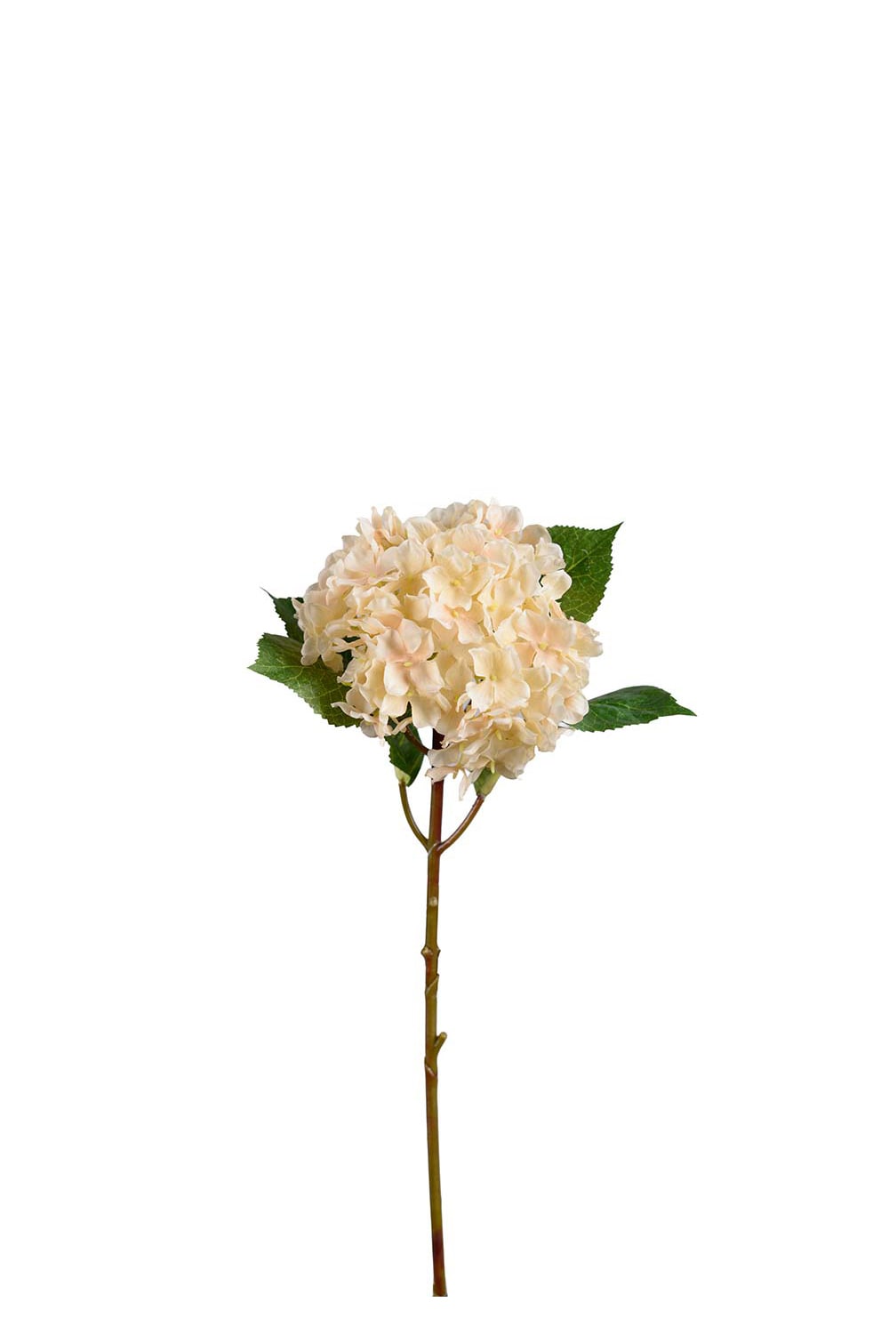 Kunstig kremfarget Hortensia 40 cm
