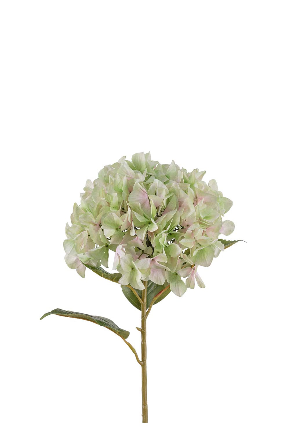 Kunstig limefarget hortensia 110 cm