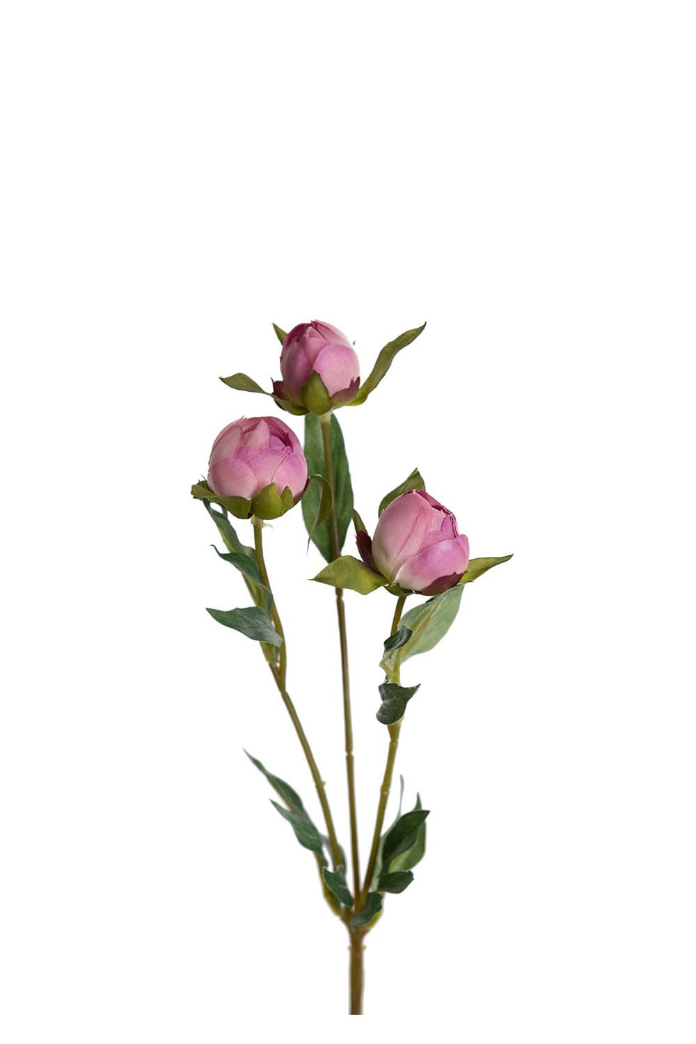 Kunstig rosa peon 45 cm