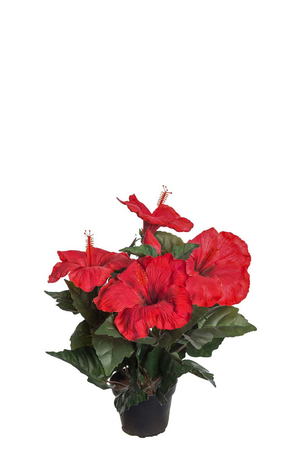 Kunstig rød Hibiskus 36 cm