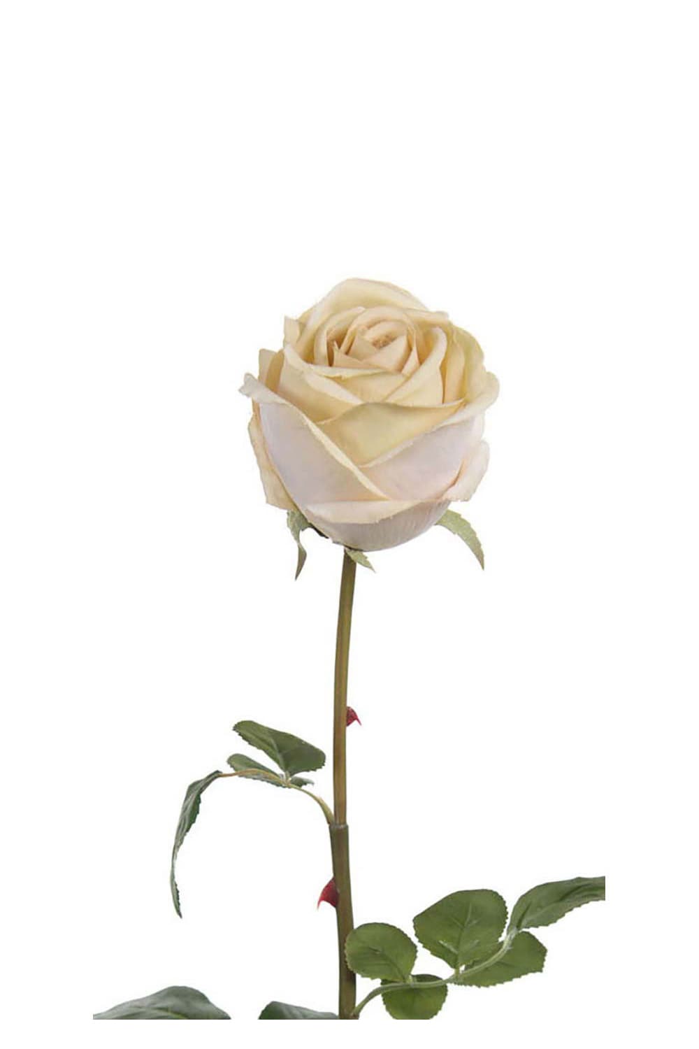 Kunstig hvit Rose 75 cm