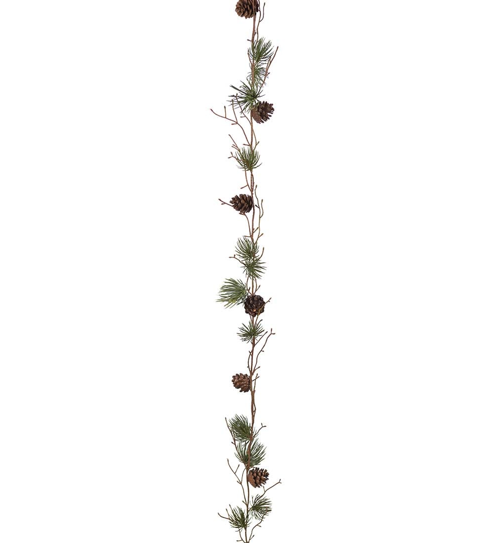 Lerkgirlander med kongler