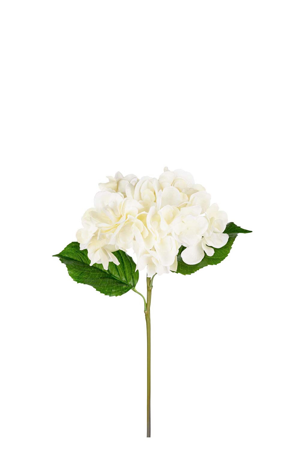 Kunstig hvit Hortensia 55 cm