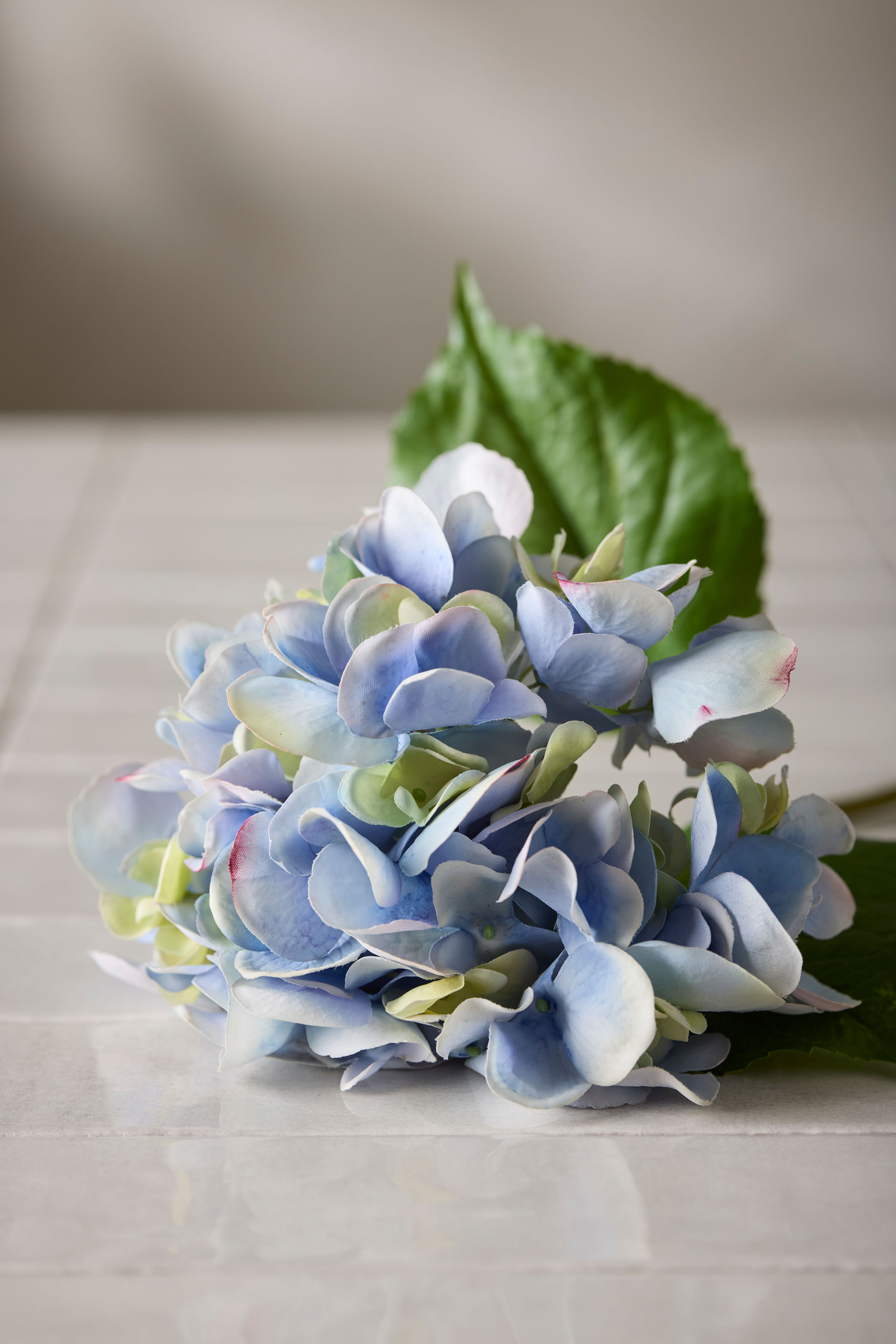 Kunstig blå Hortensia 55 cm