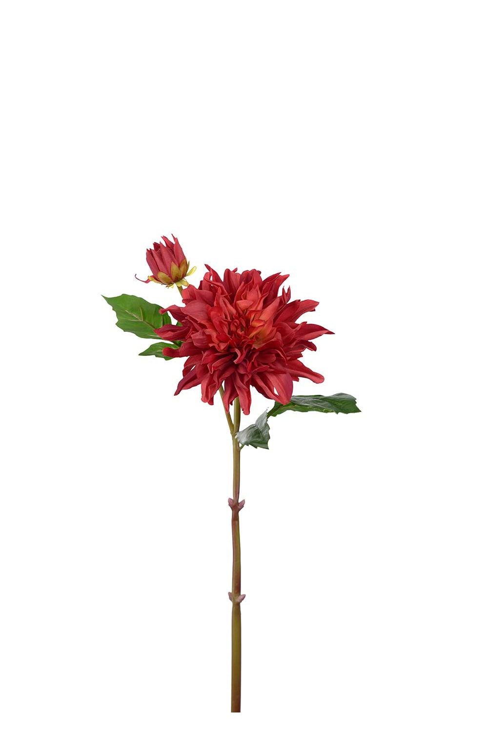 Kunstig rød Dahlia 70 cm