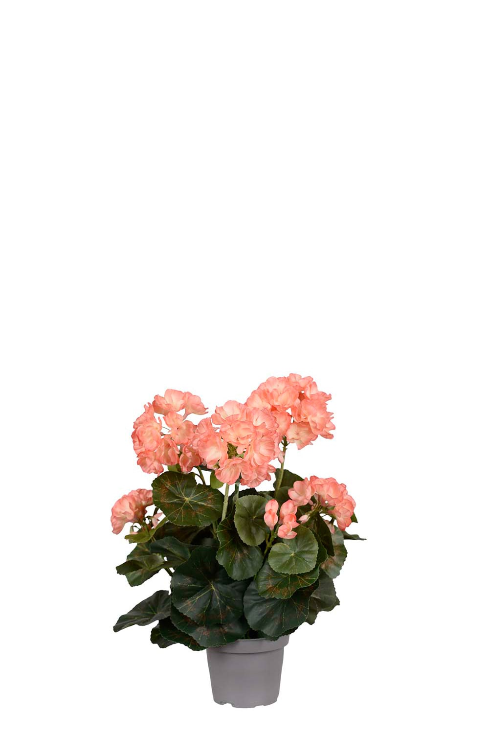 Kunstig ferskenfarget Pelargonium 35 cm