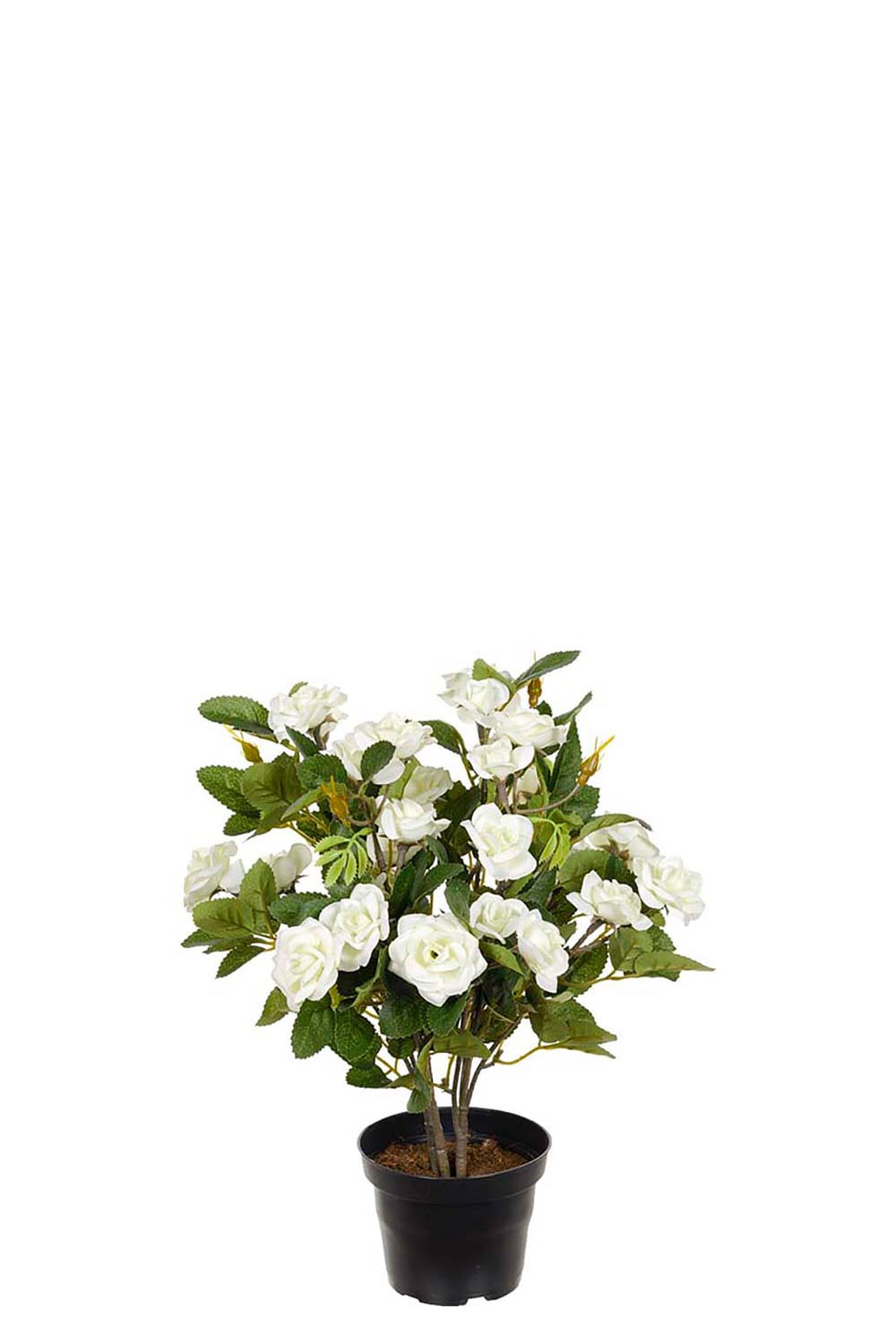 Kunstig hvit Rose 30 cm