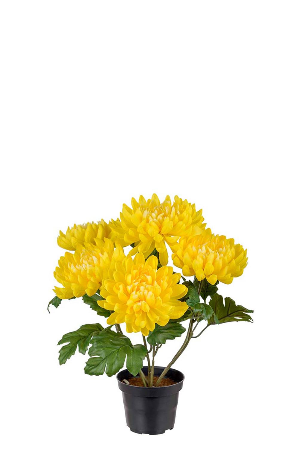 Kunstig gul krysantemum 30 cm