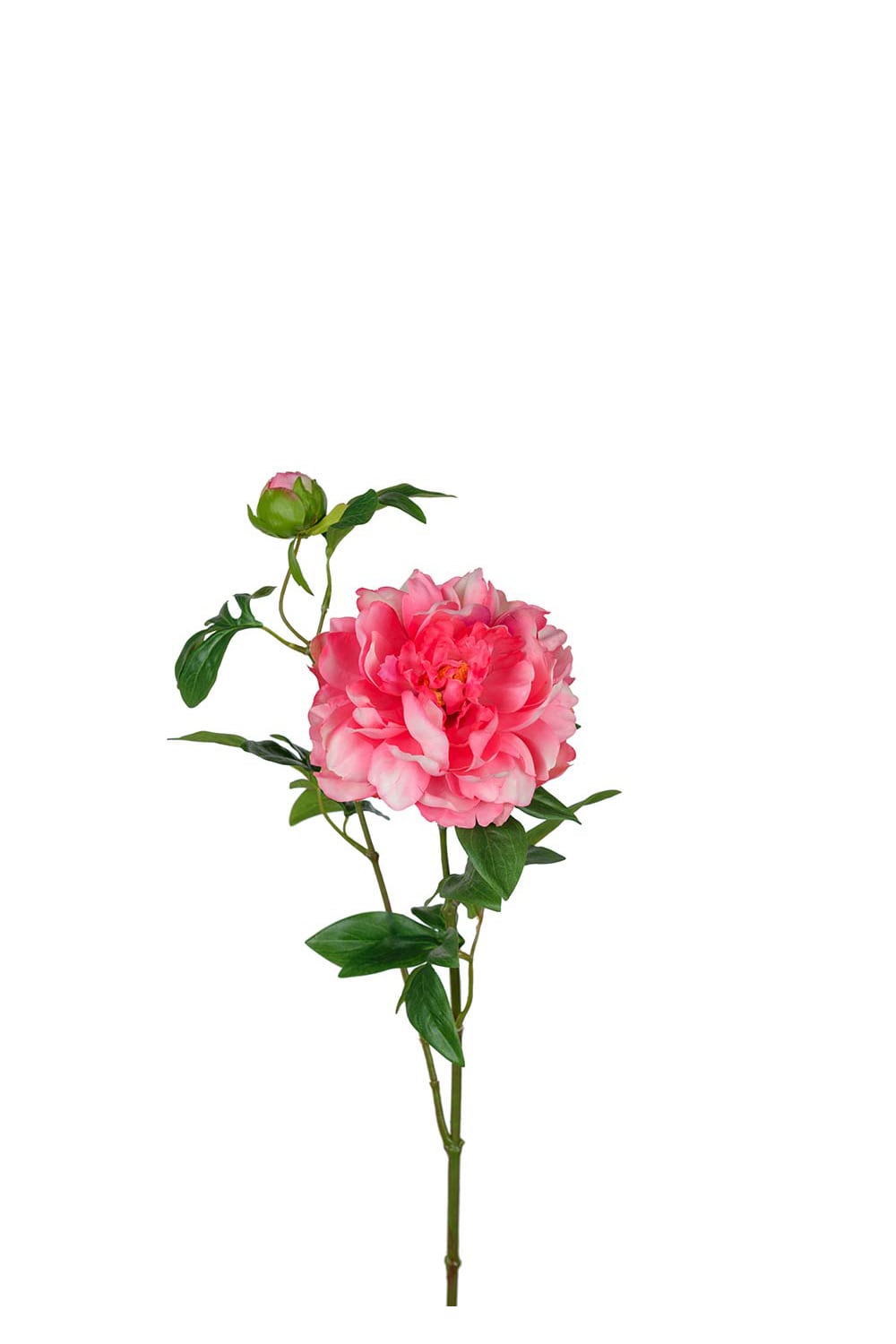 Kunstig rosa peon 65 cm