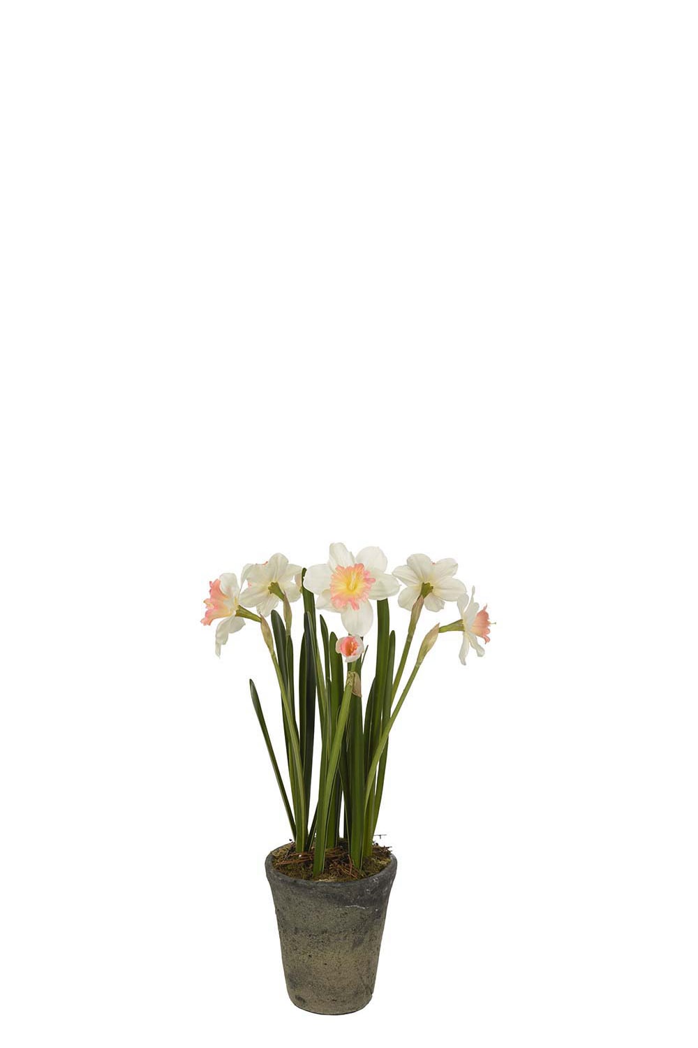 Kunstig rosa narsiss 55 cm