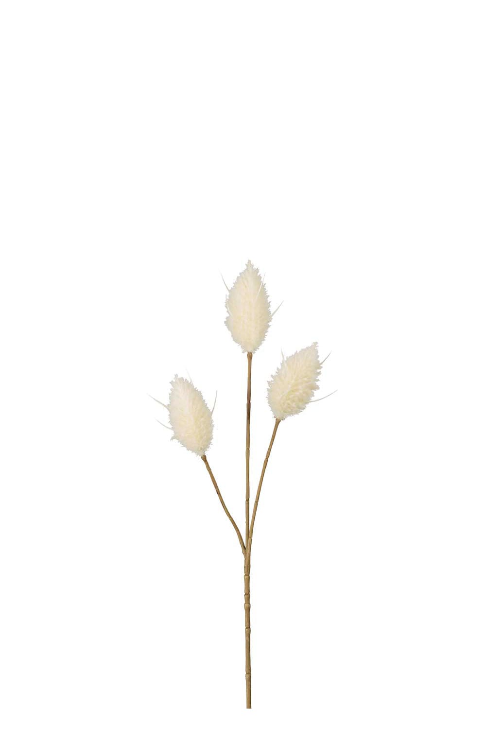 Kunstig beige Harestjert 35 cm