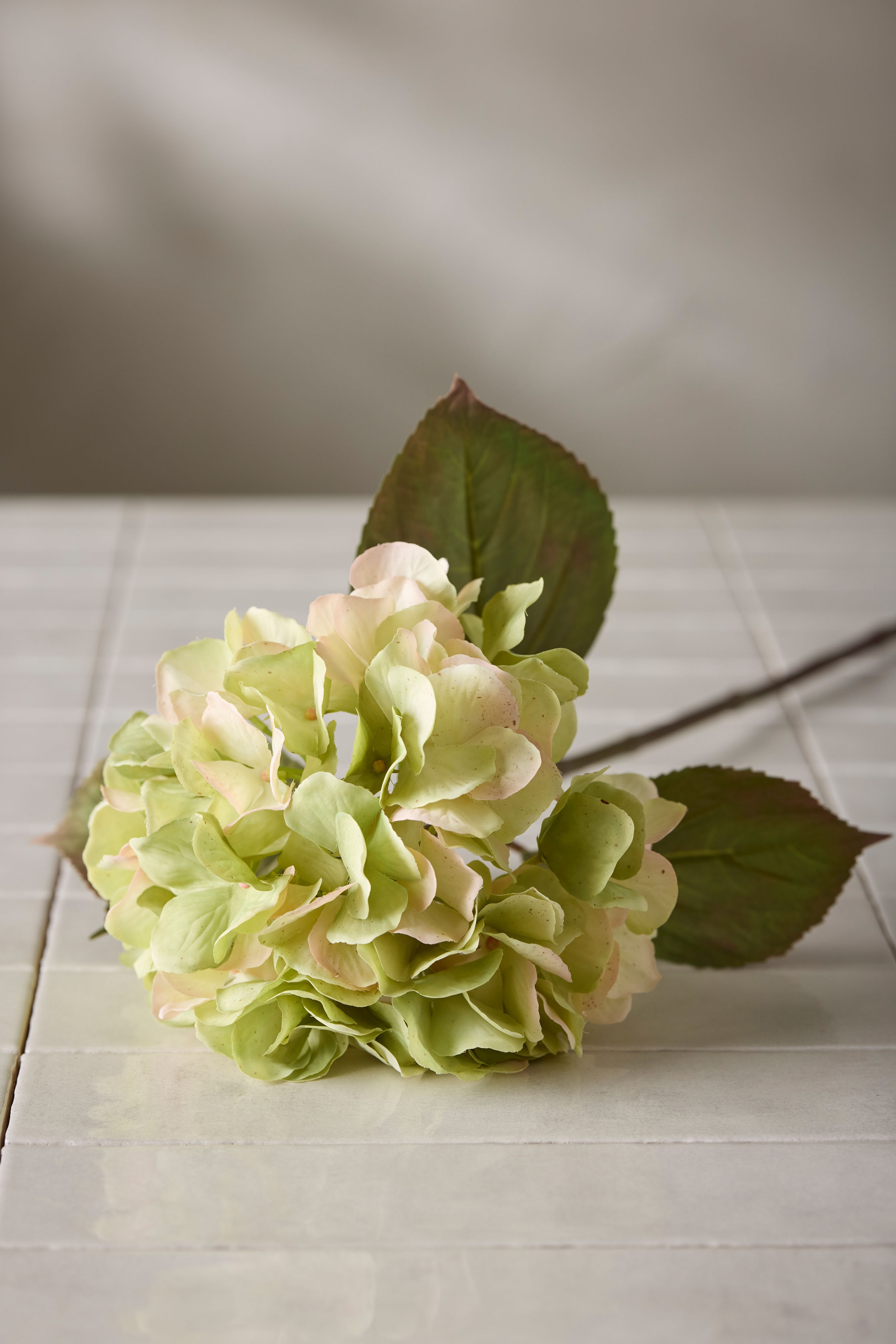Kunstig rosa Hortensia 65 cm