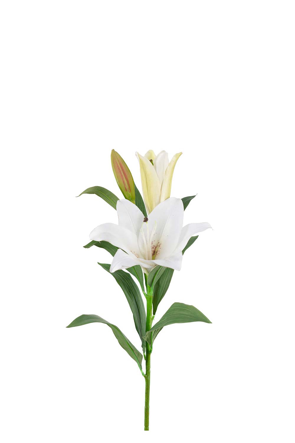 Kunstig hvit Lilje 90 cm