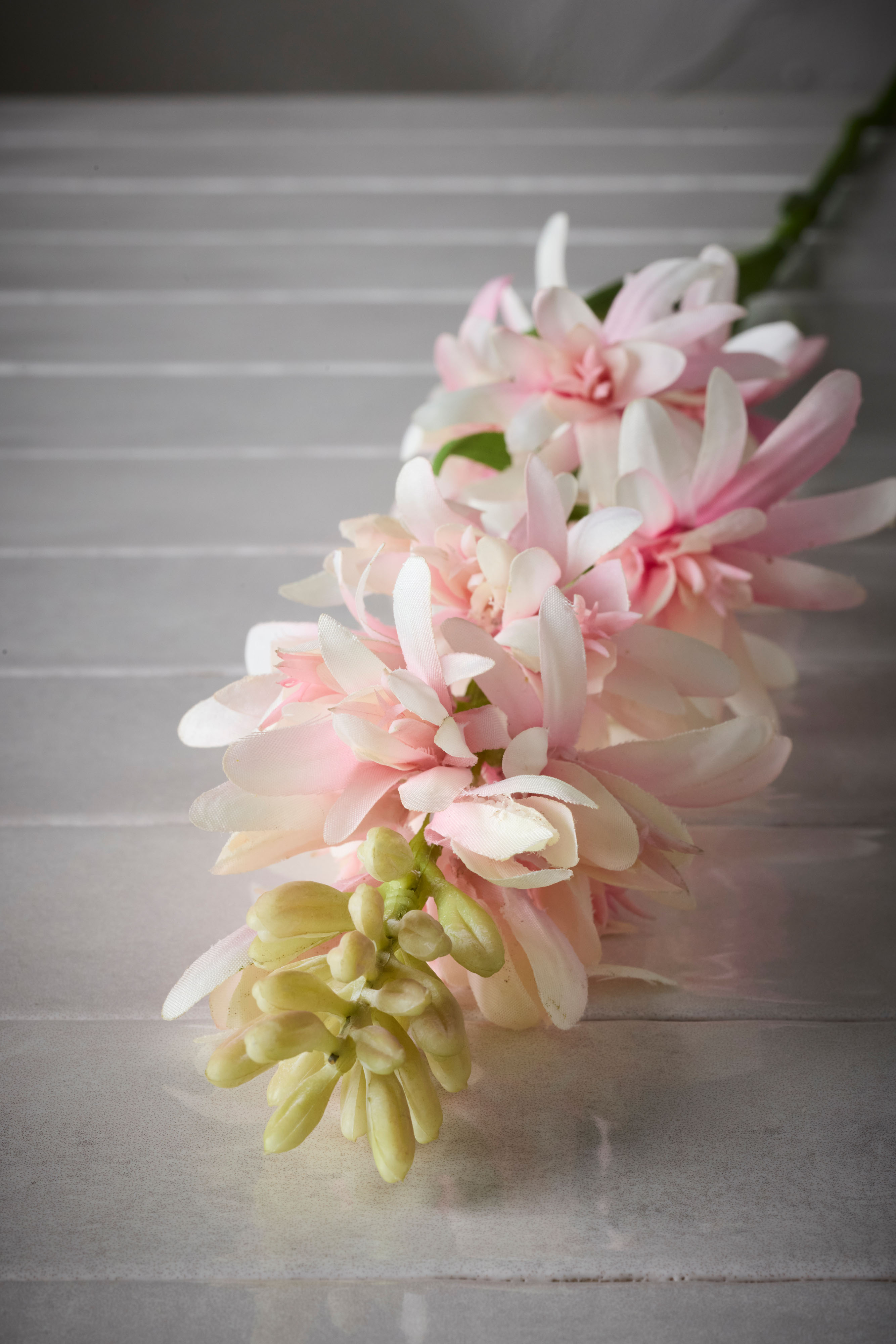Kunstig rosa Tuberosa 90 cm