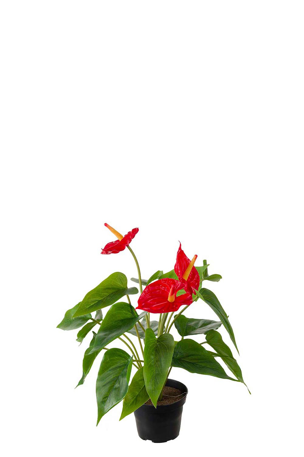 Kunstig rød Anthurium 35 cm