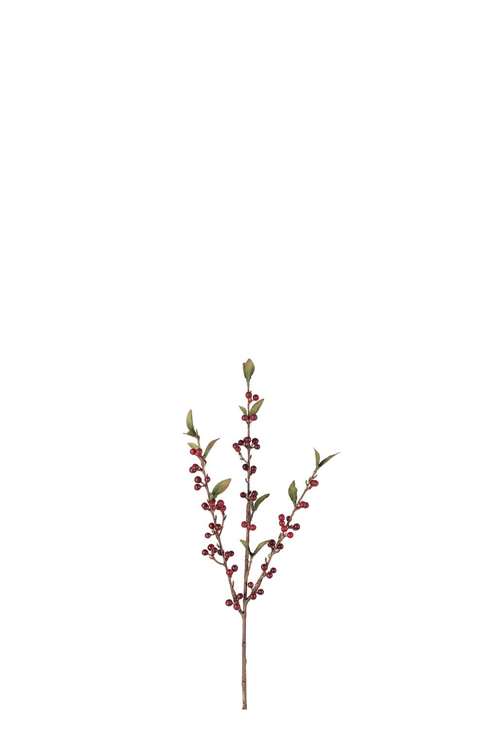 Kunstig rød bærgren 60 cm