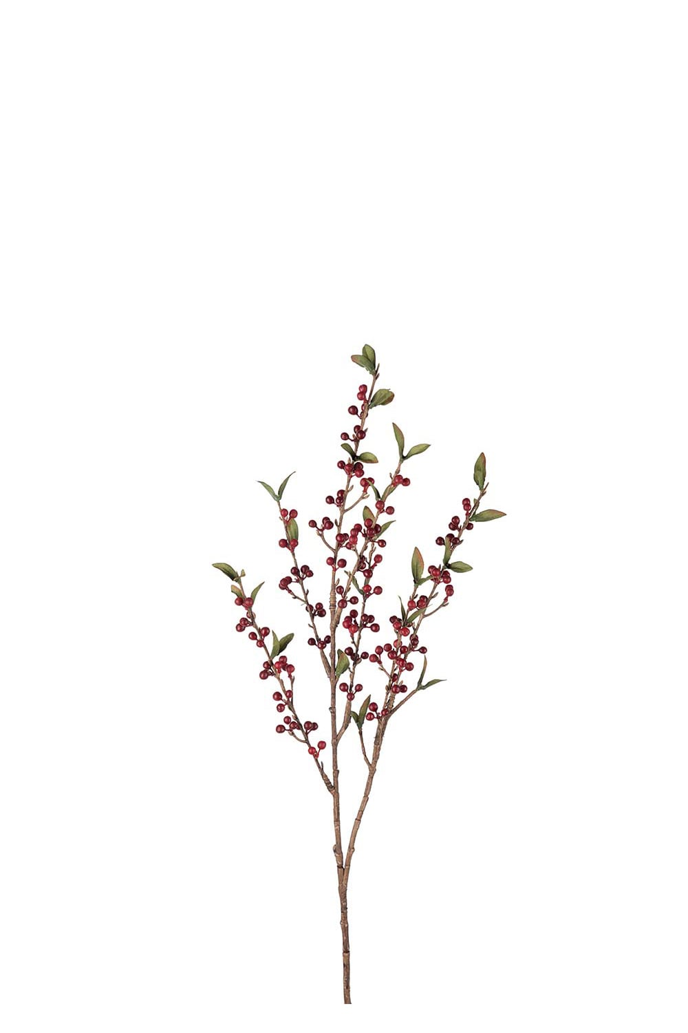 Kunstig rød bærgren 85 cm