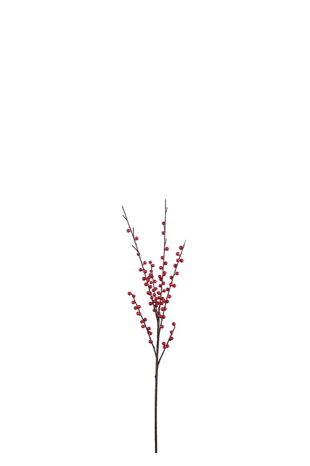 Kunstig rød bærgren 85 cm