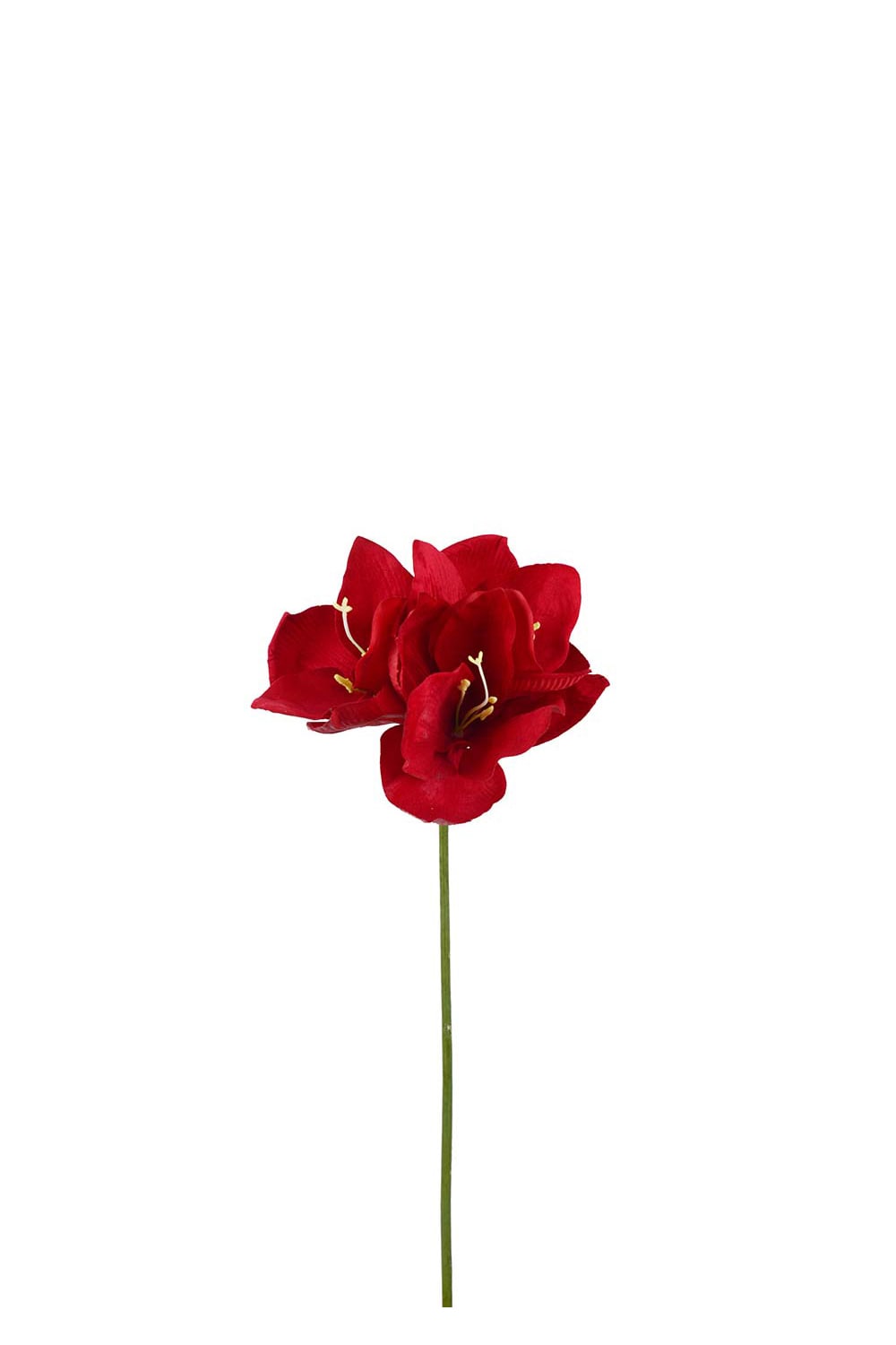 Kunstig rød Amaryllis 63 cm