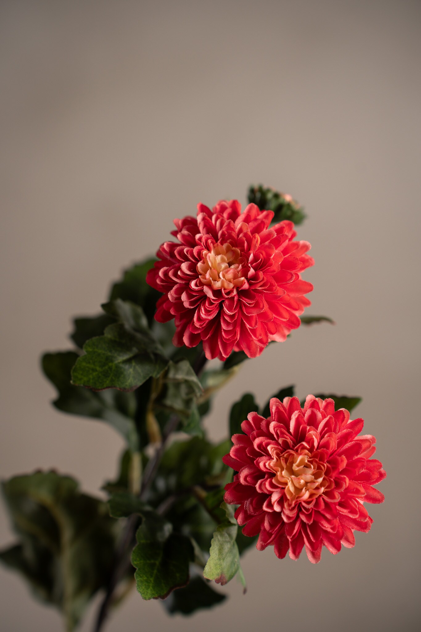 Kunstig rosa Chrysanthemum 55 cm