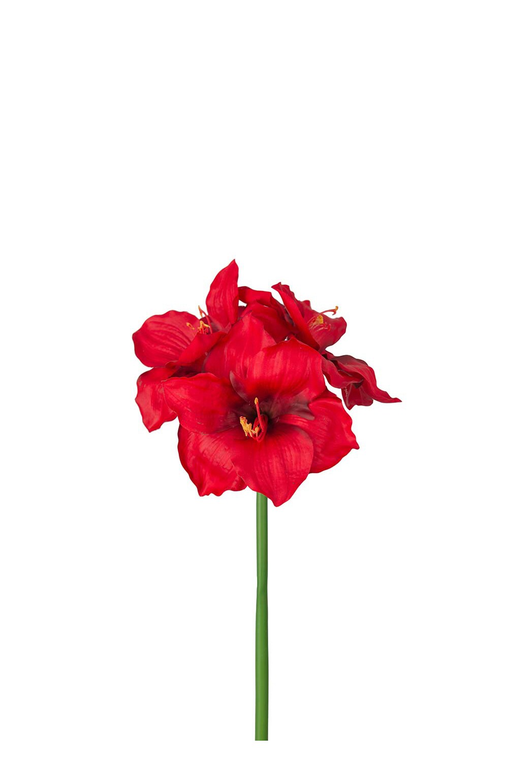 Kunstig rød Amaryllis 65 cm
