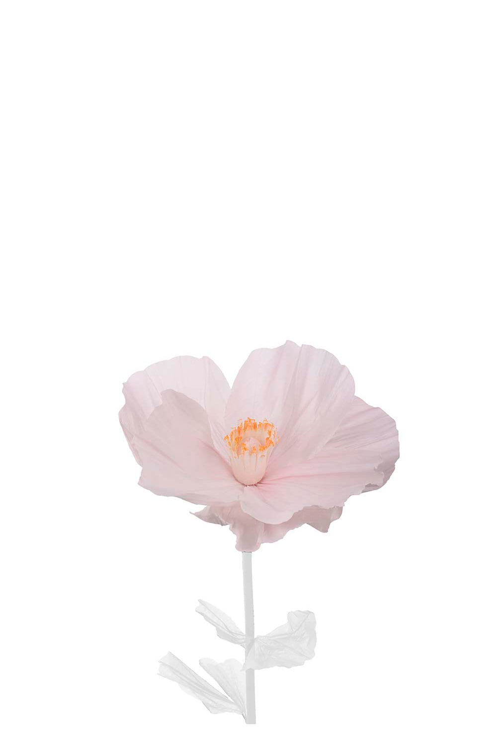 Stor rosa papirblomst Alice Ø80 cm