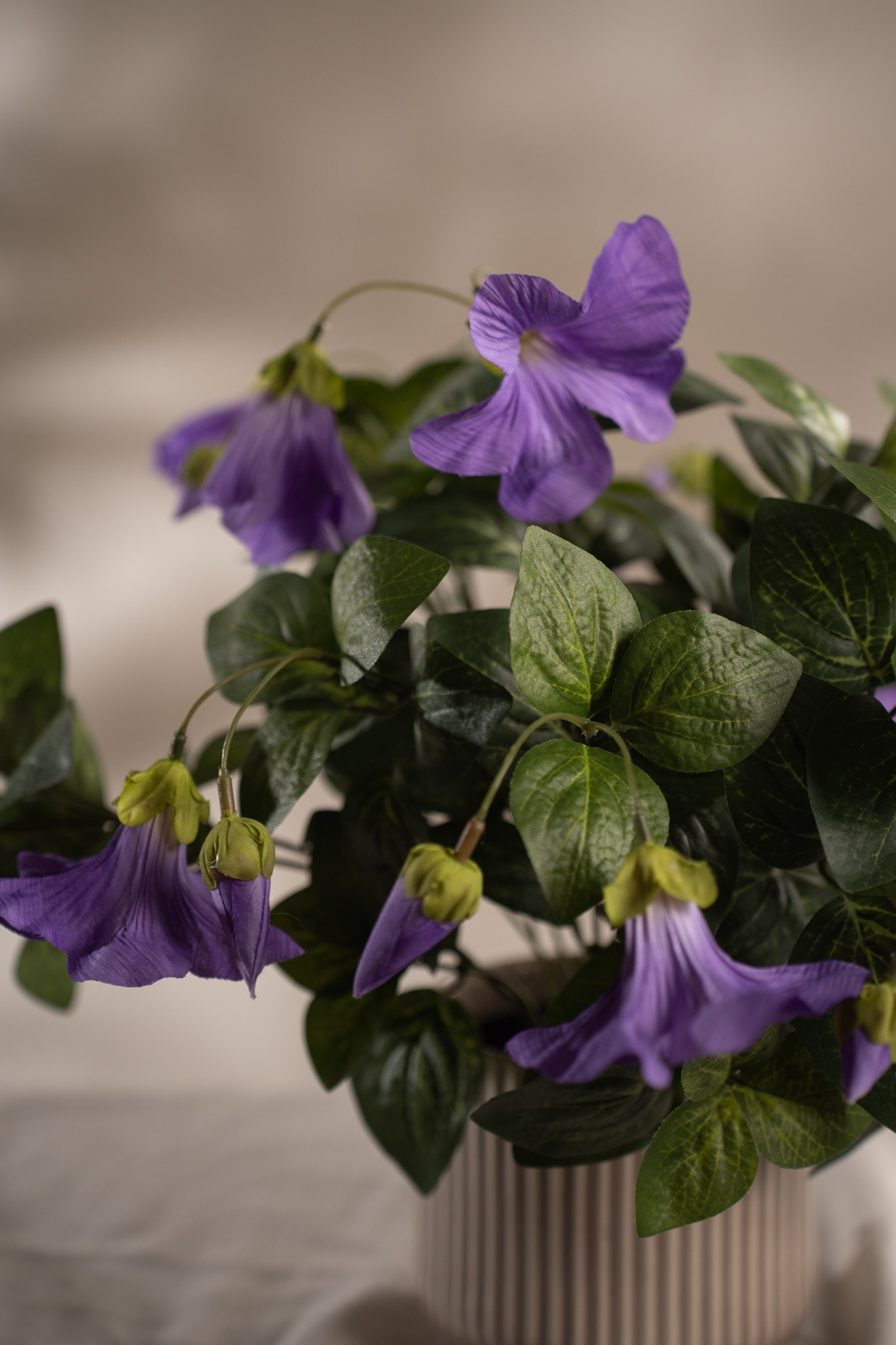 Kunstig lilla Petunia 30 cm