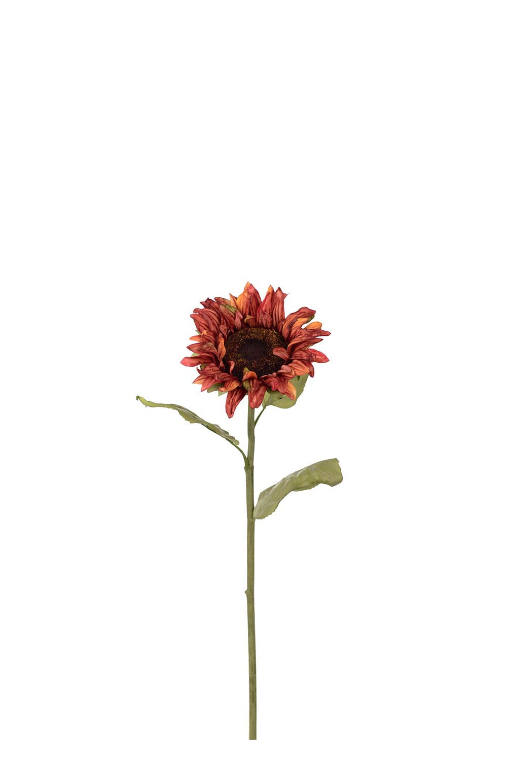 Kunstig rustfarget solsikke 60 cm