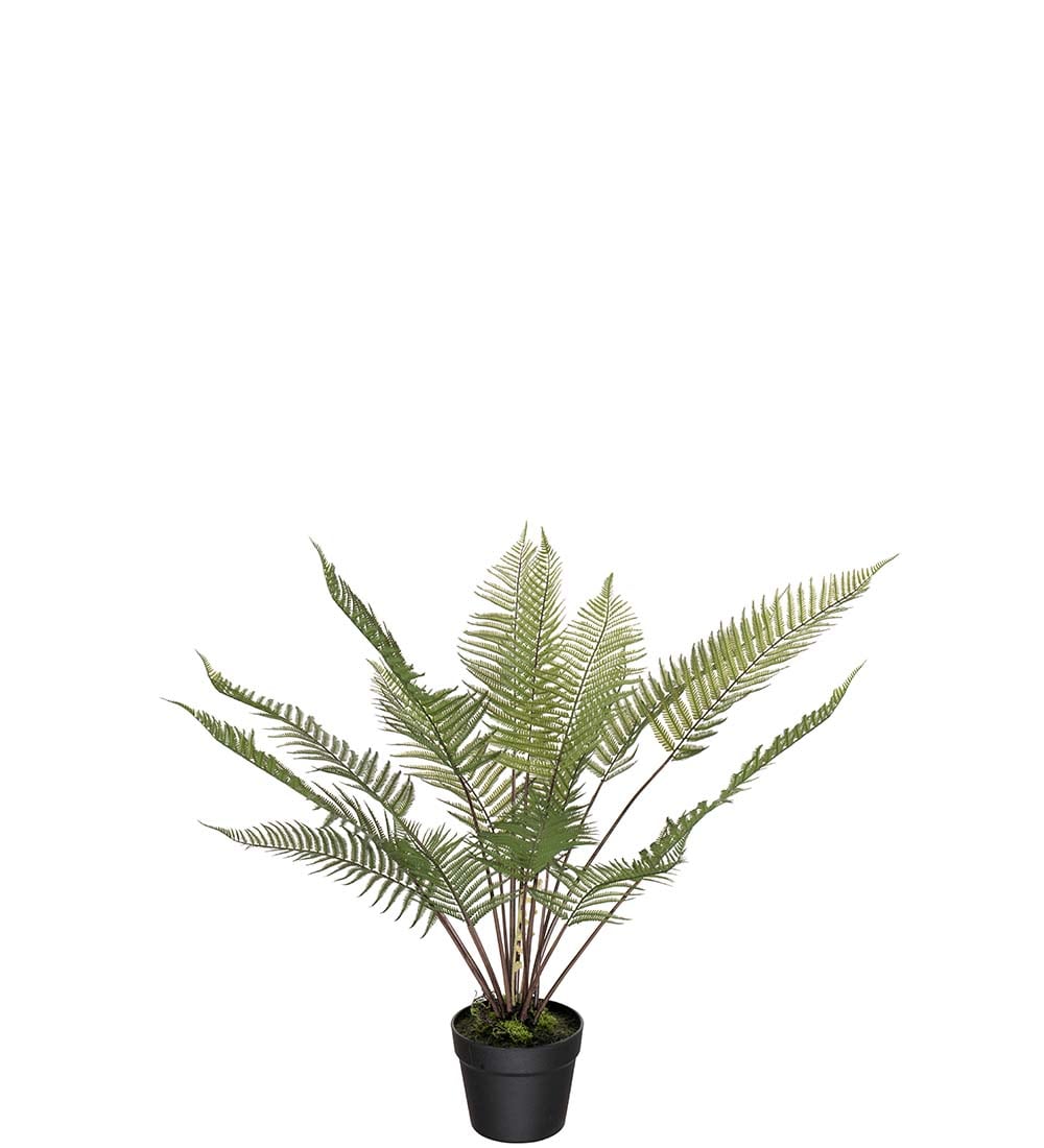 Kunstig grønn Ormbunke 75 cm