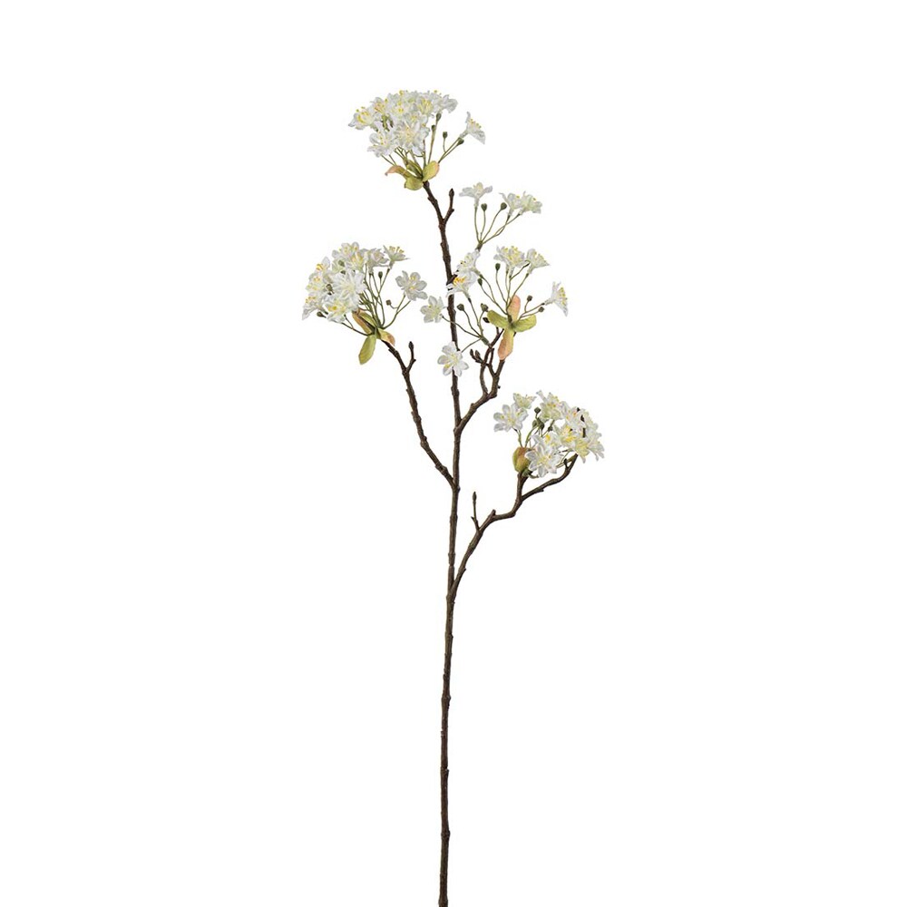 Kunstig hvit Lønneblomst 70 cm
