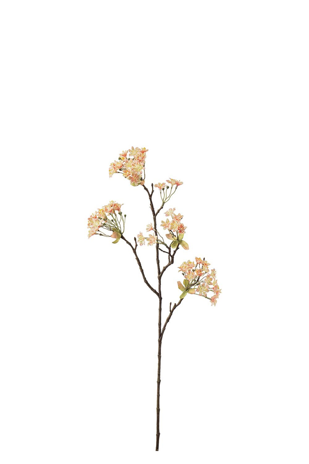 Kunstig ferskenfarget Lønneblomst 70 cm