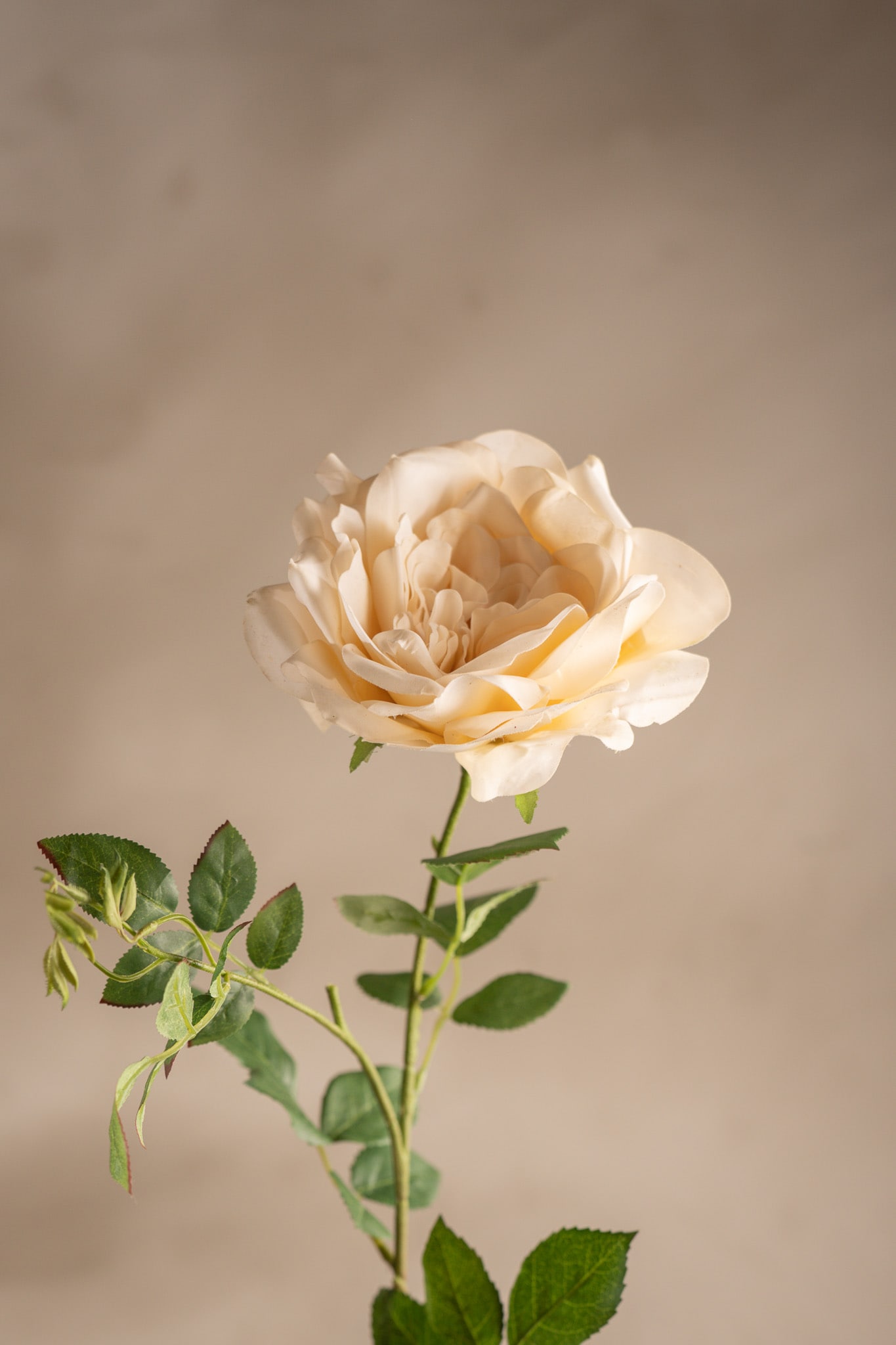 Kunstig gul Rose 90 cm
