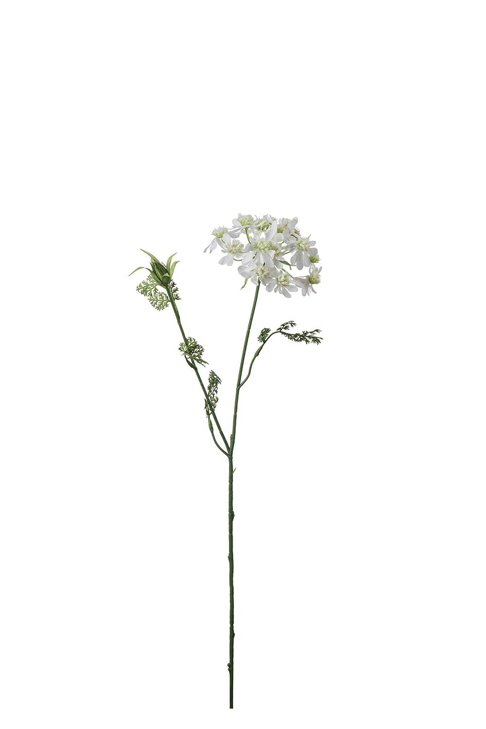 Kunstig hvit Blomsterkjørvel 73 cm