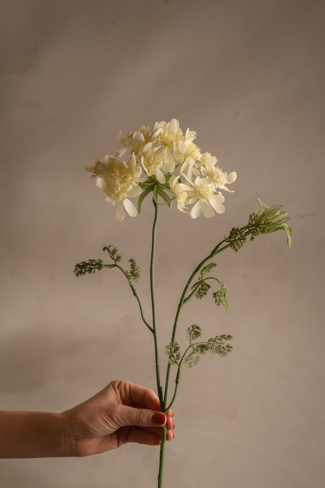 Kunstig gul Blomsterkjørvel 73 cm