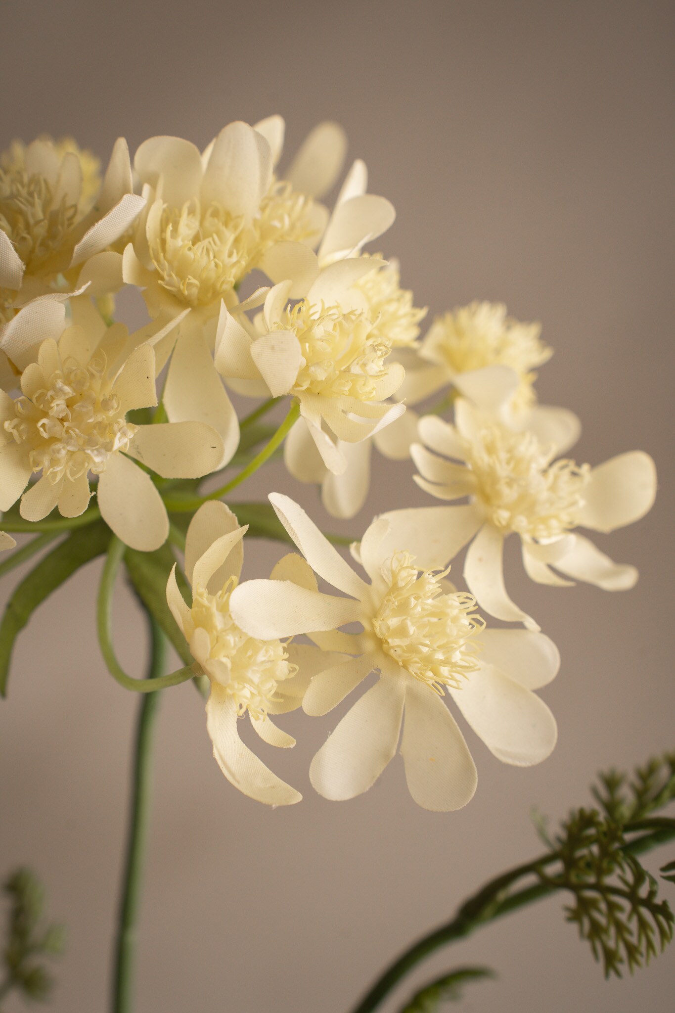 Kunstig gul Blomsterkjørvel 73 cm