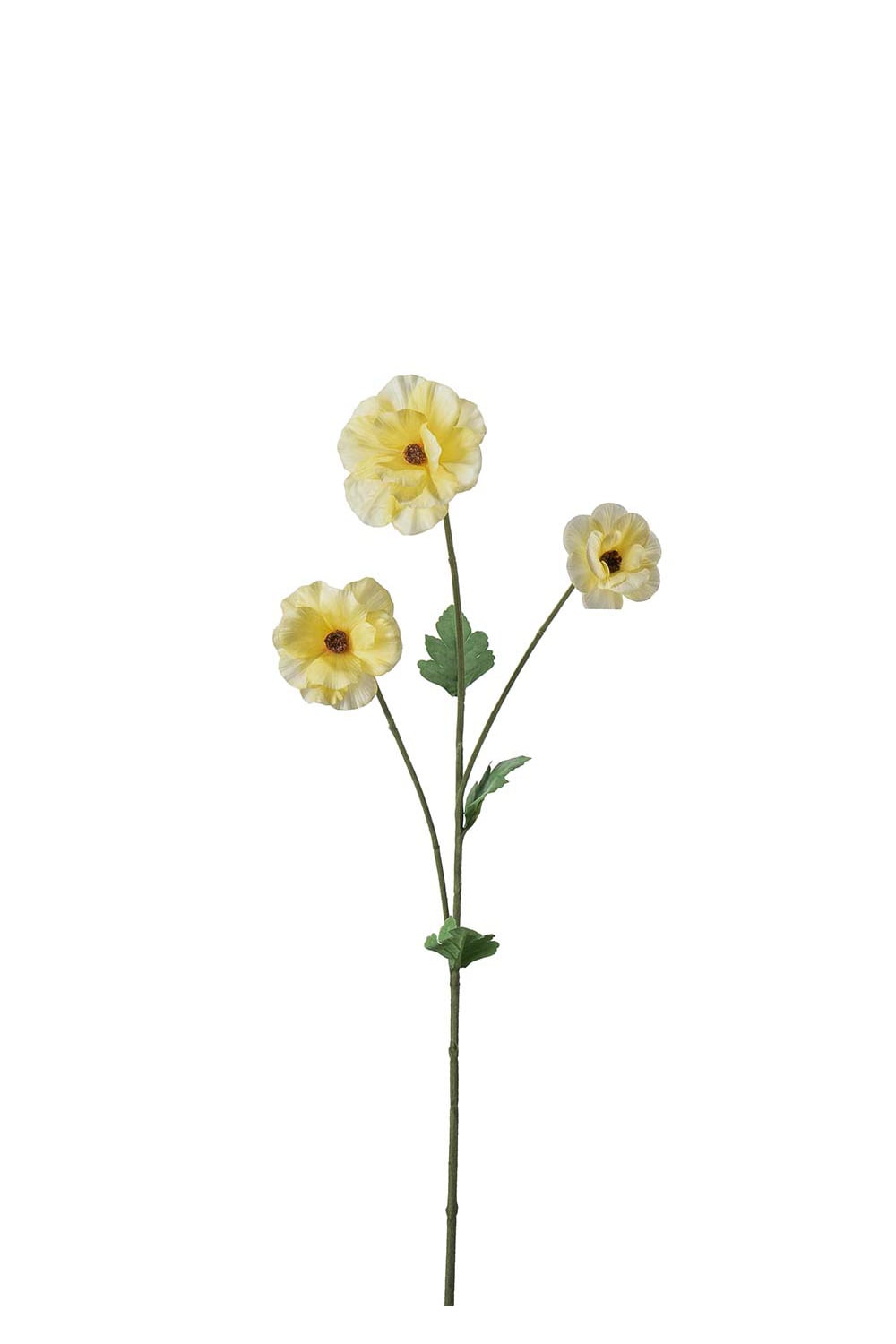 Kunstig gul Japansk Ranuncel 62 cm