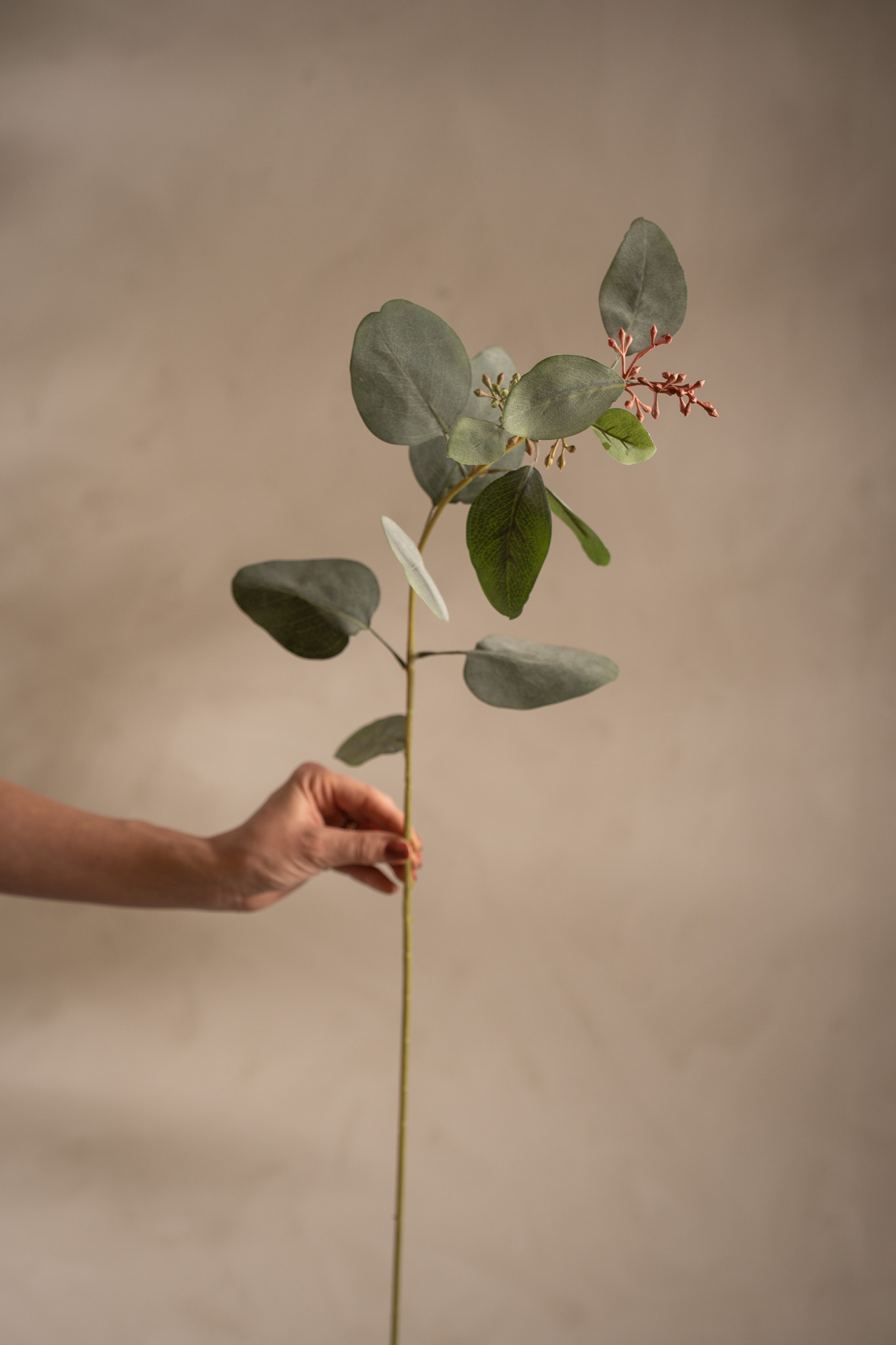Kunstig flerfarget Eucalyptus 87 cm