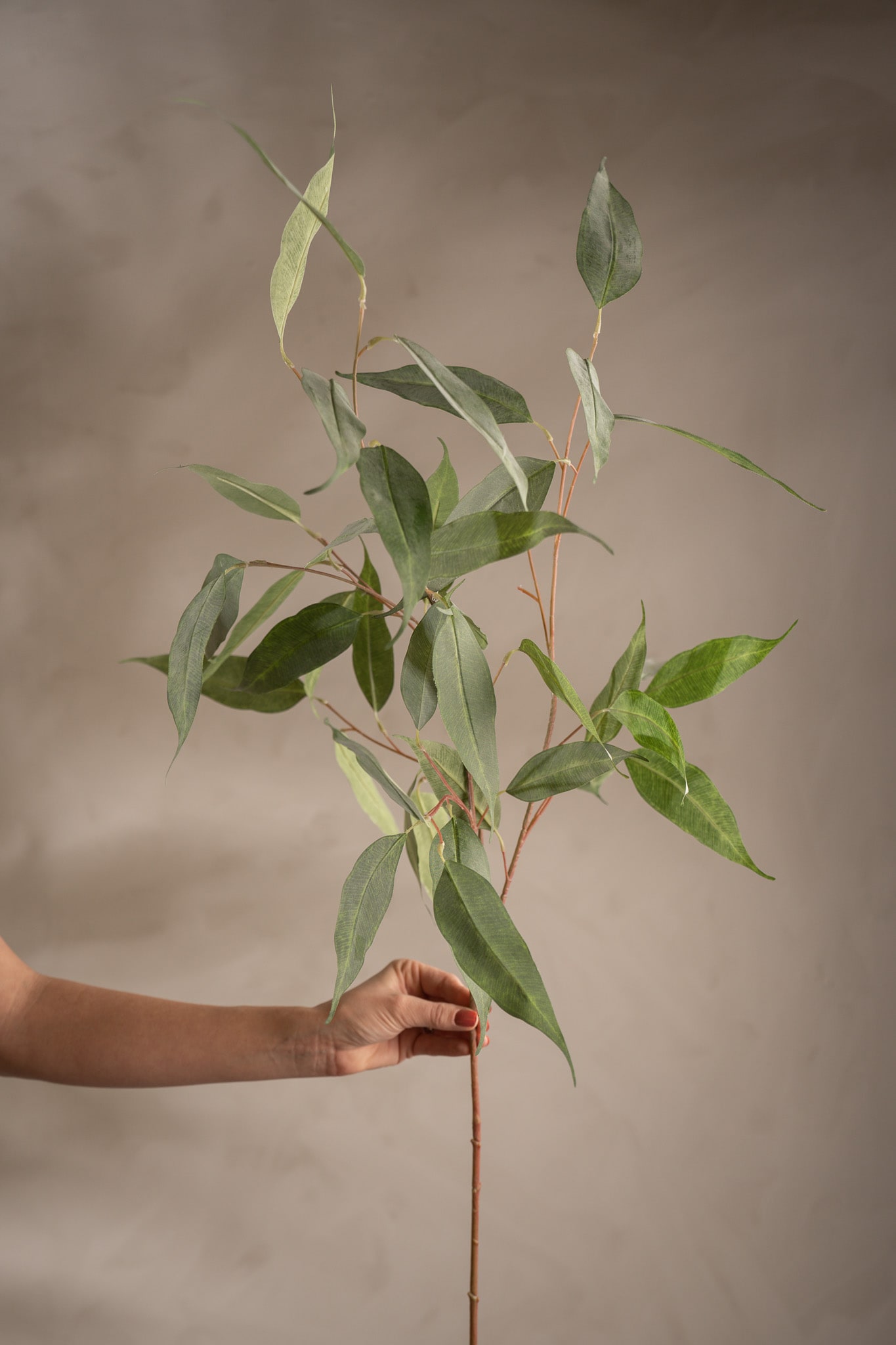 Kunstig grå Eucalyptus 110 cm