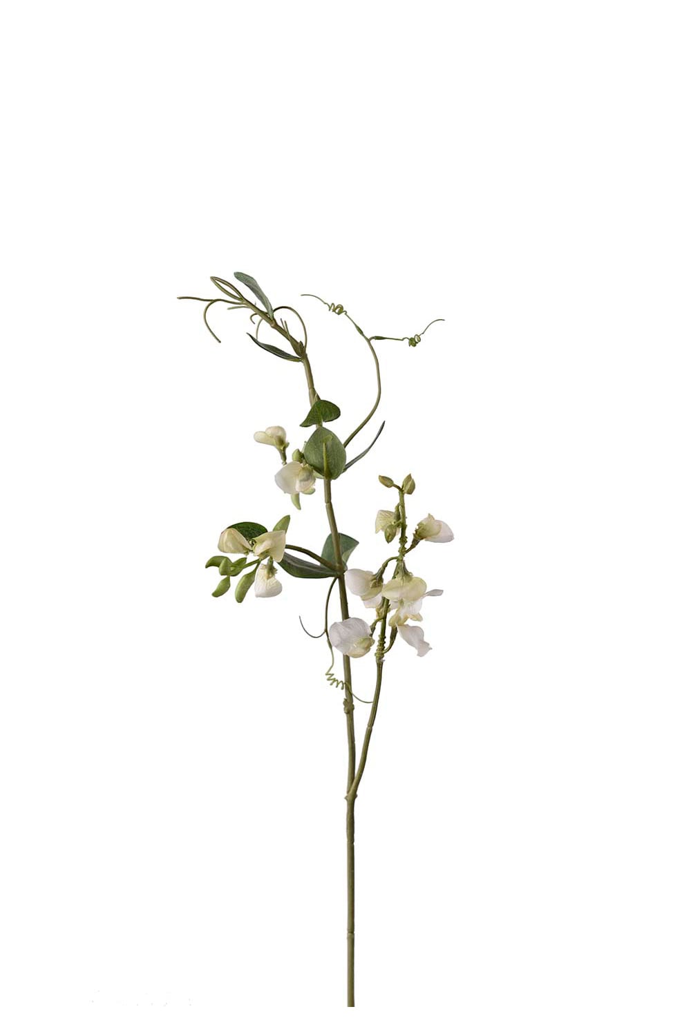 Kunstig hvit blomsterert 69 cm