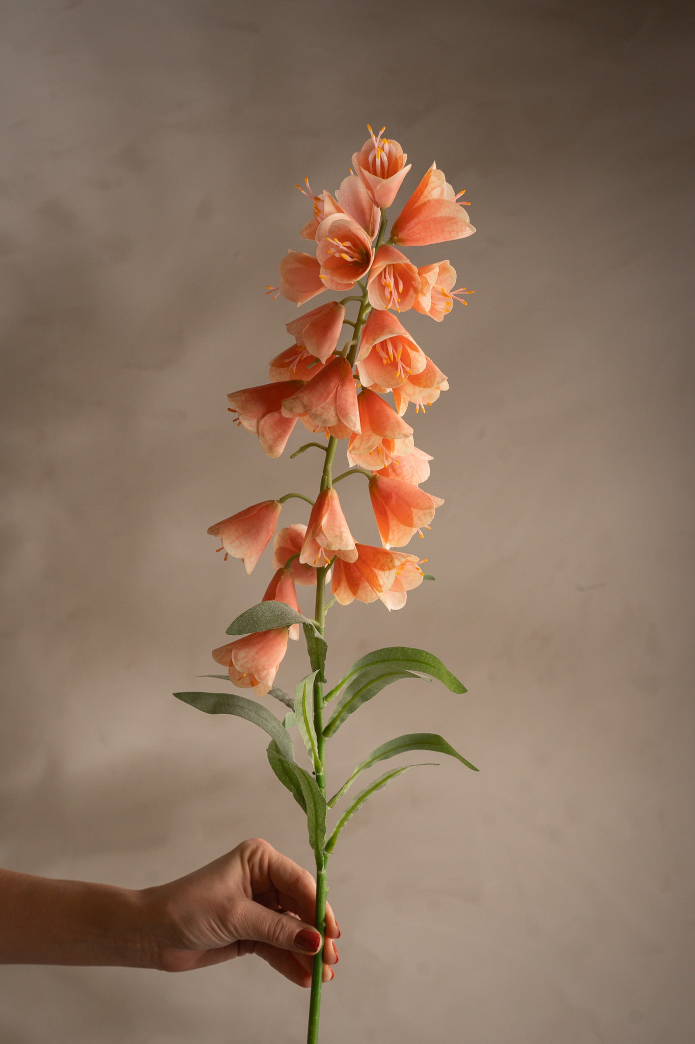 Kunstig rosa Fritillaria 88 cm